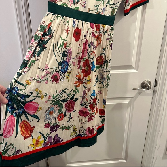 Dalia Macphee White Multi Short Sleeve Shirt Dress in Multicolor Floral/Cream - Picture 12 of 16